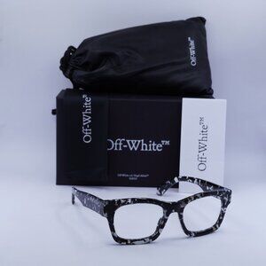 Off-White OERJ078 STYLE 78 1200 Square Eyeglasses 52mm – Black Havana